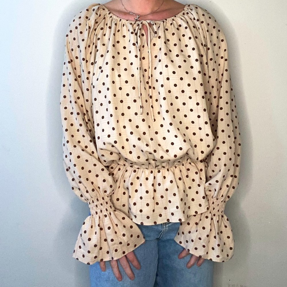 Polka Dot Tan Top